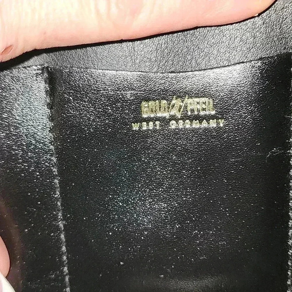 Gold Pfeil West Germany Black Leather Breif Case - Picture 7 of 11